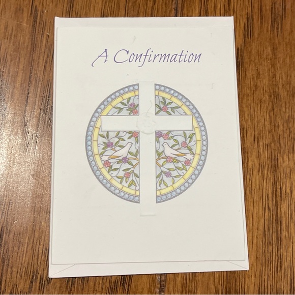 COMMUNION BAPTISM CONFIRMATION INVITATION CARDS 8 WITH ENVELOPES NOS CROSS FAITH - Picture 7 of 7